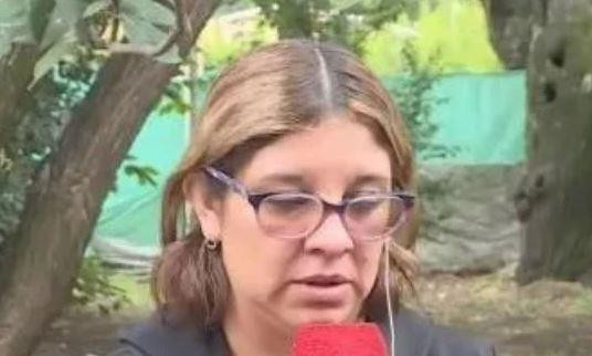 La esposa del chofer asesinado en Virrey del Pino. Foto: captura de pantalla.