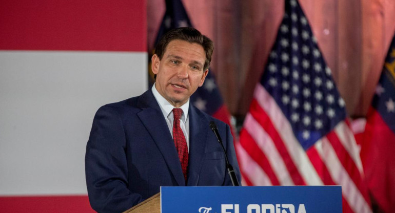 Ron DeSantis, el gobernador de Florida, Estados Unidos. Foto: Reuters.