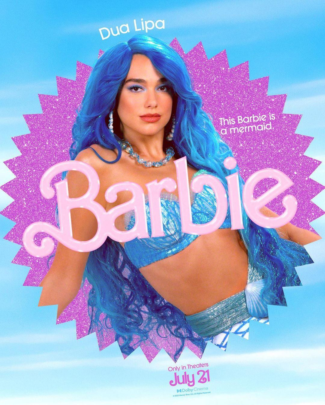 Dua Lipa se suma a la película de Barbie. Foto: Instagram.