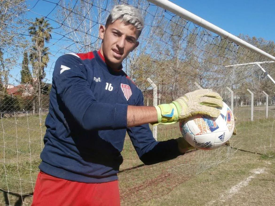 Leandro Brey cuando era jugador de Los Andes. Foto: Twitter Los Andes