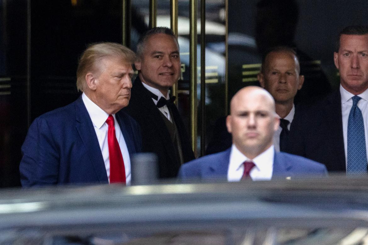 Donald Trump se presentó ante la Justicia en Nueva York. Foto: Reuters