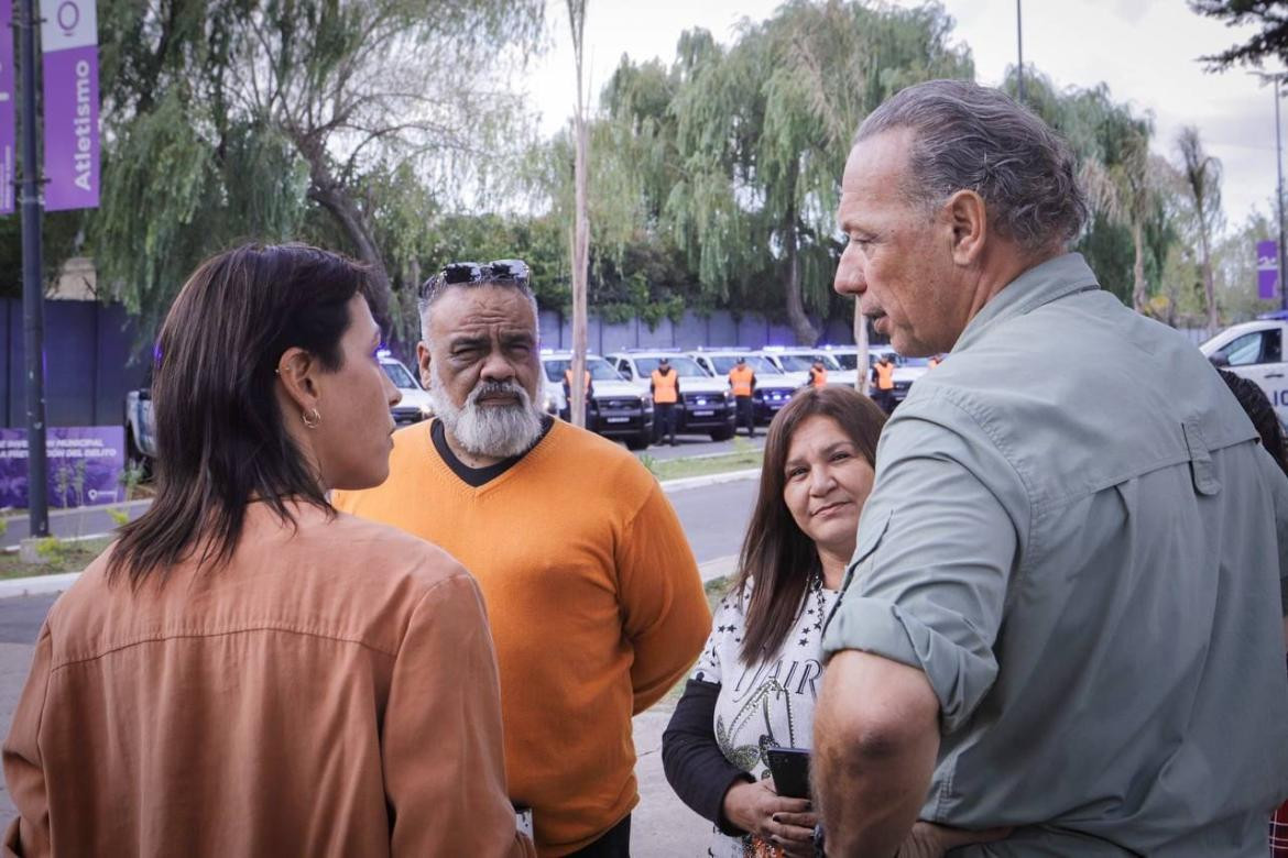 Entrega de patrulleros en Quilmes de Mayra Mendoza y Sergio Berni. Foto: Prensa.