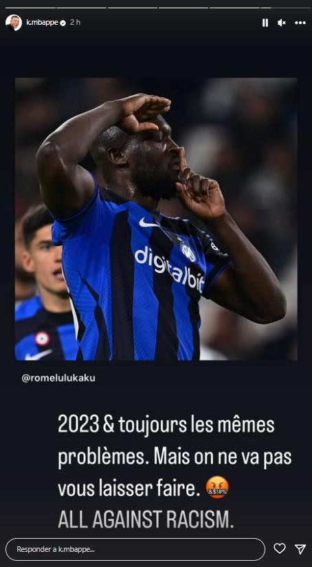 El enojo de Mbappé. Foto: Instagram.