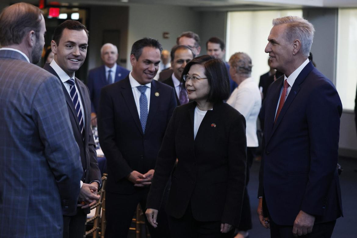 La presidenta de Taiwán, Tsai Ing-wen, en California. Foto: EFE