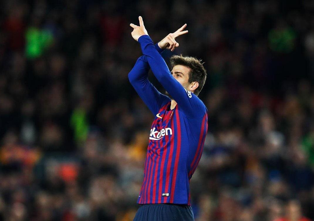 El festejo de Gerard Piqué. Foto: Instagram @3gerardpique.