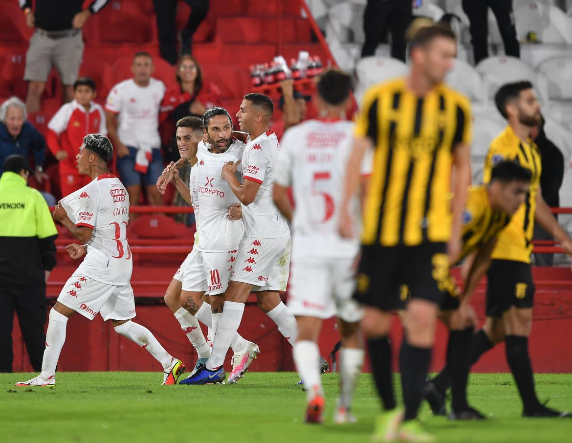 Huracán vs. Guaraní; Copa Sudamericana. Foto: Télam.