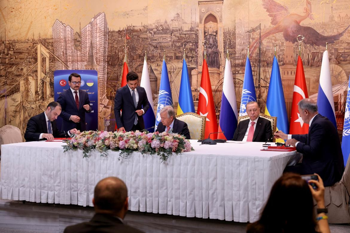 Firma de acuerdo cerealero. Foto: Reuters