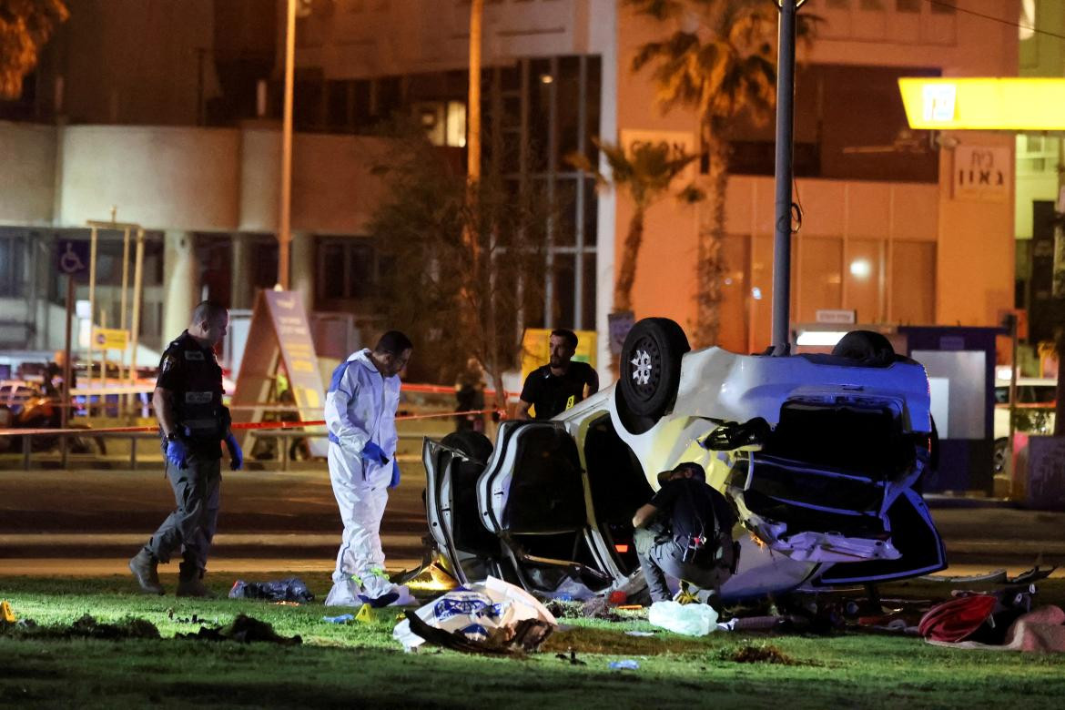 Atentado terrorista en Tel Aviv. Foto: Reuters.