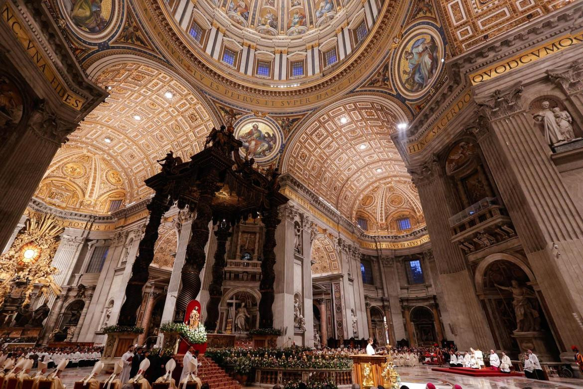 Papa Francisco en la Vigilia Pascual. Foto: EFE.