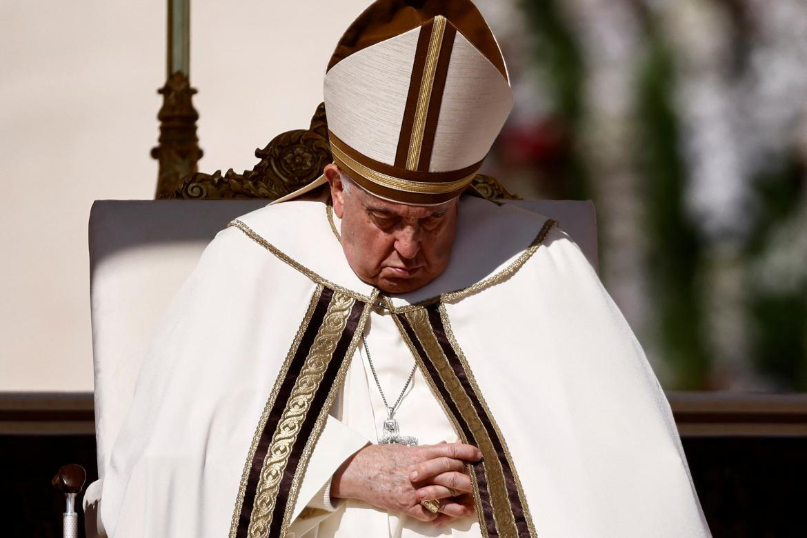 El Papa Francisco en la Misa de Pascua 2023. REUTERS