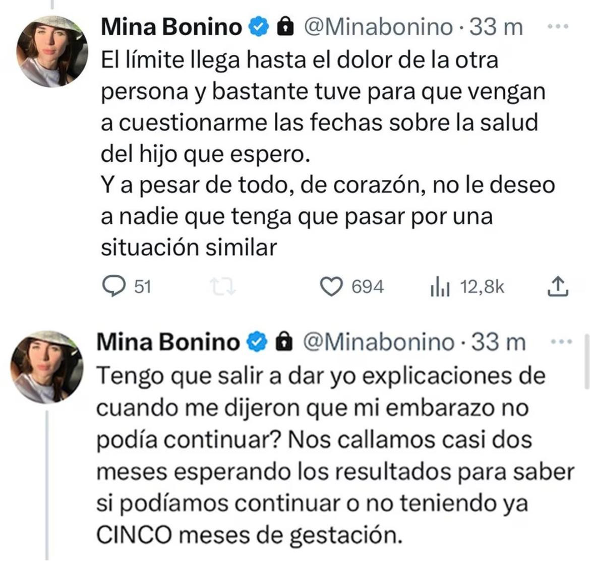 Mina Bonino, tras el altercado de Valverde y Baena: “Bastante tuve”	
