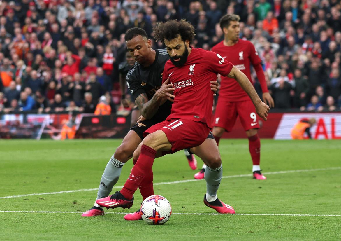 Arsenal y Liverpool empataron en Anfield. Foto: Reuters