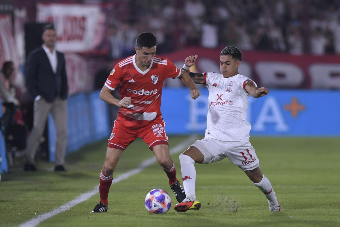 Ignacio Fernández; Huracán vs. River Plate. Foto: Télam.