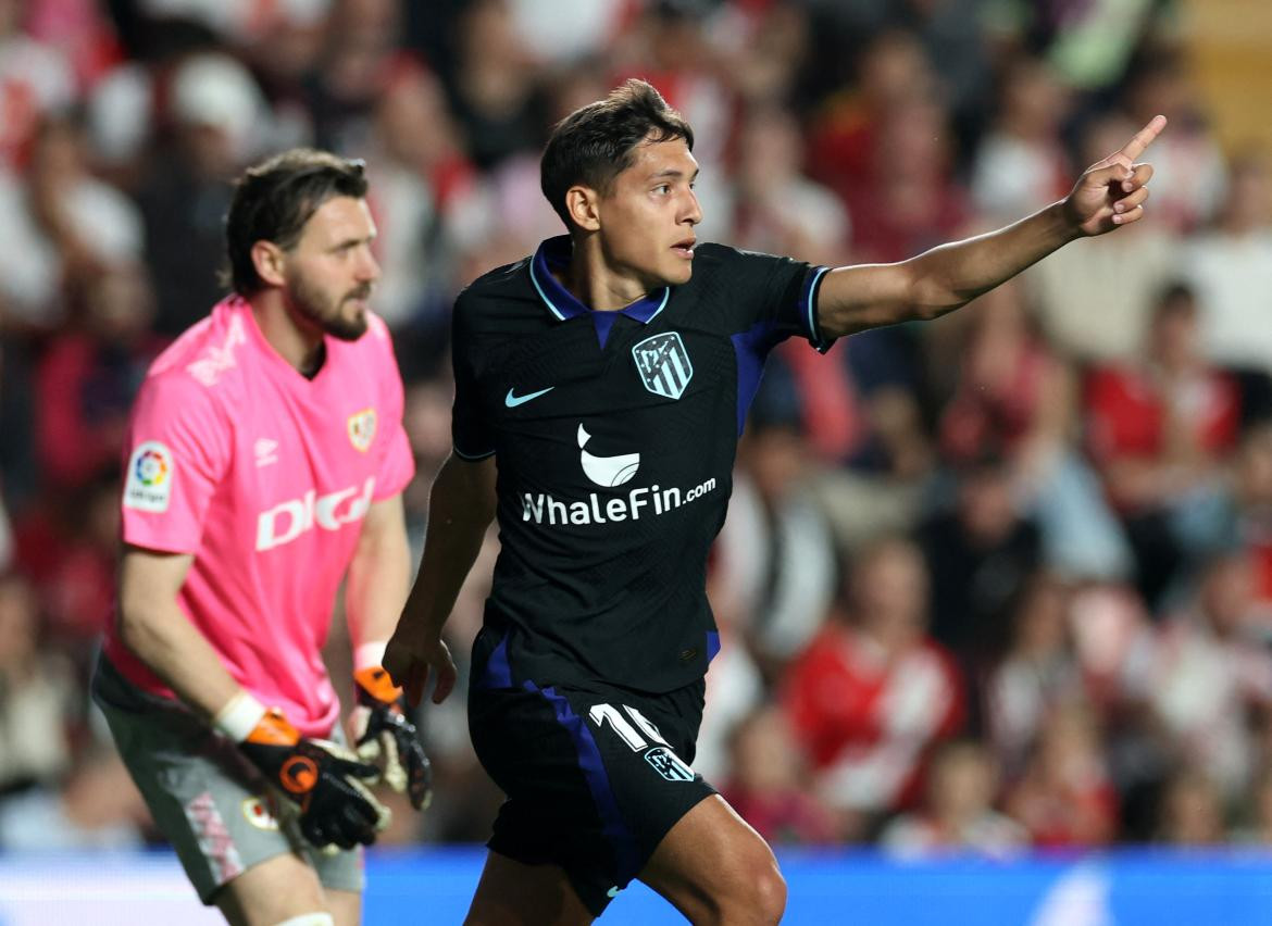 Nahuel Molina; Rayo Vallecano vs. Atlético de Madrid. Foto: Reuters.