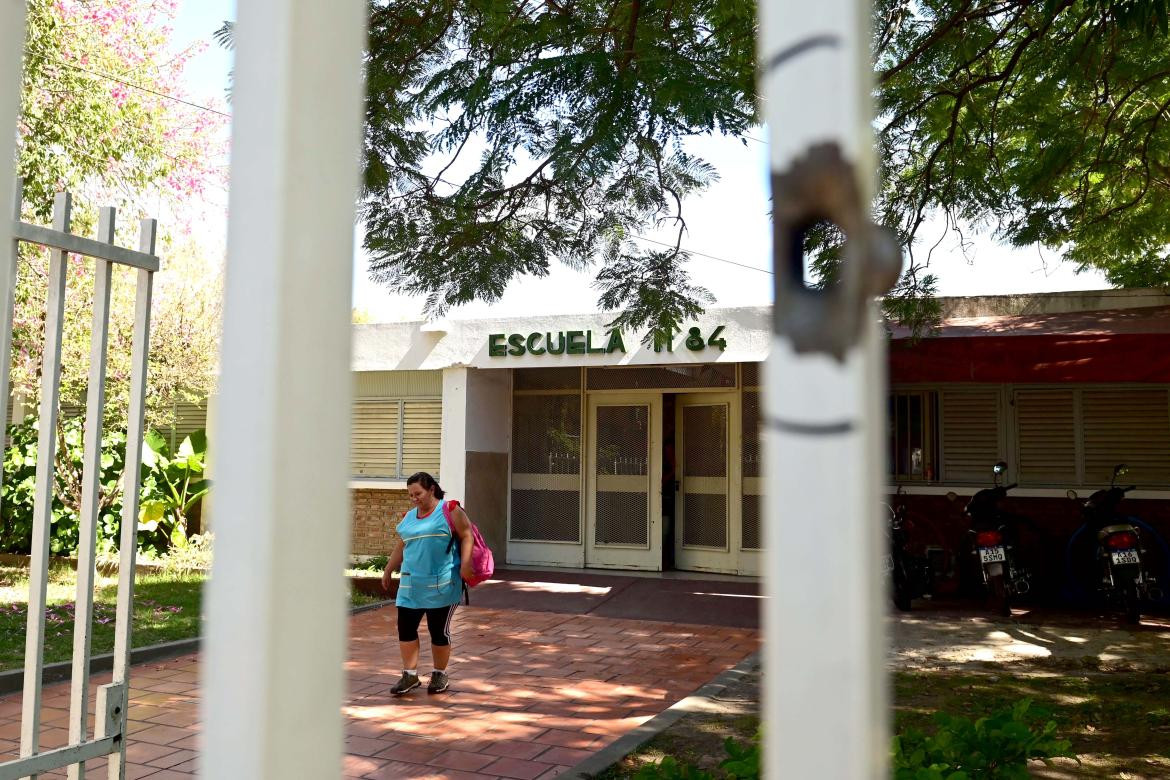 Escuela N° 84 José Mármol; Rosario. Foto: Télam.