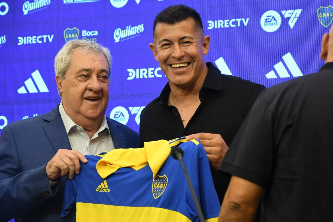 Jorge Almirón fue presentado como nuevo DT de Boca. Foto: Télam