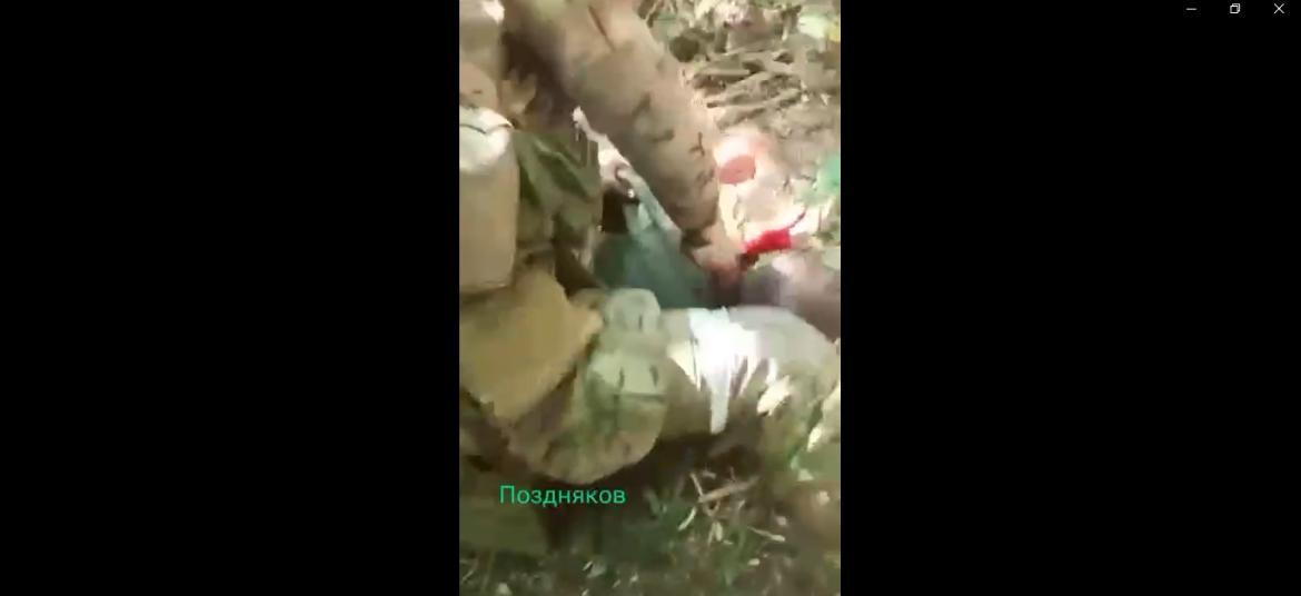El impactante video de la degollación de un soldado ucraniano. Foto: Captura de pantalla.