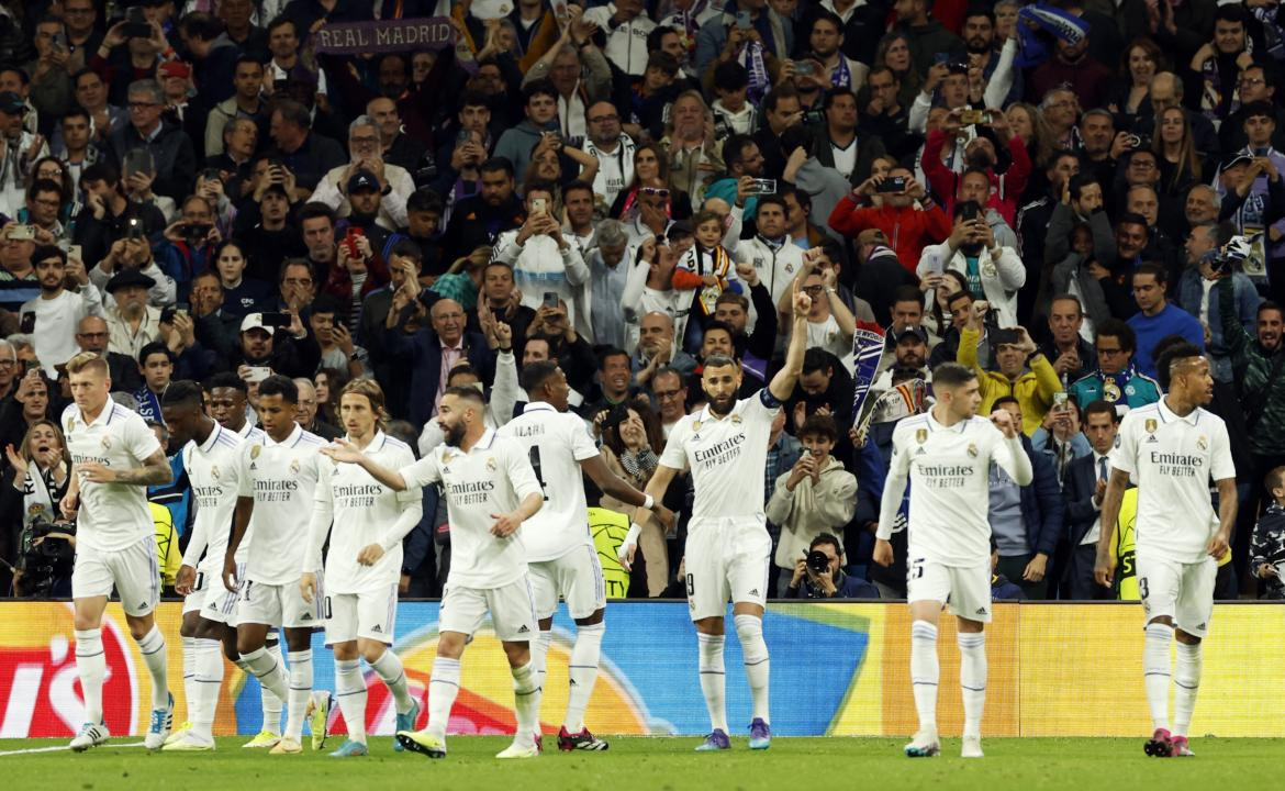 Festejo del Real Madrid ante el Chelsea por la Champions League. Foto: REUTERS.