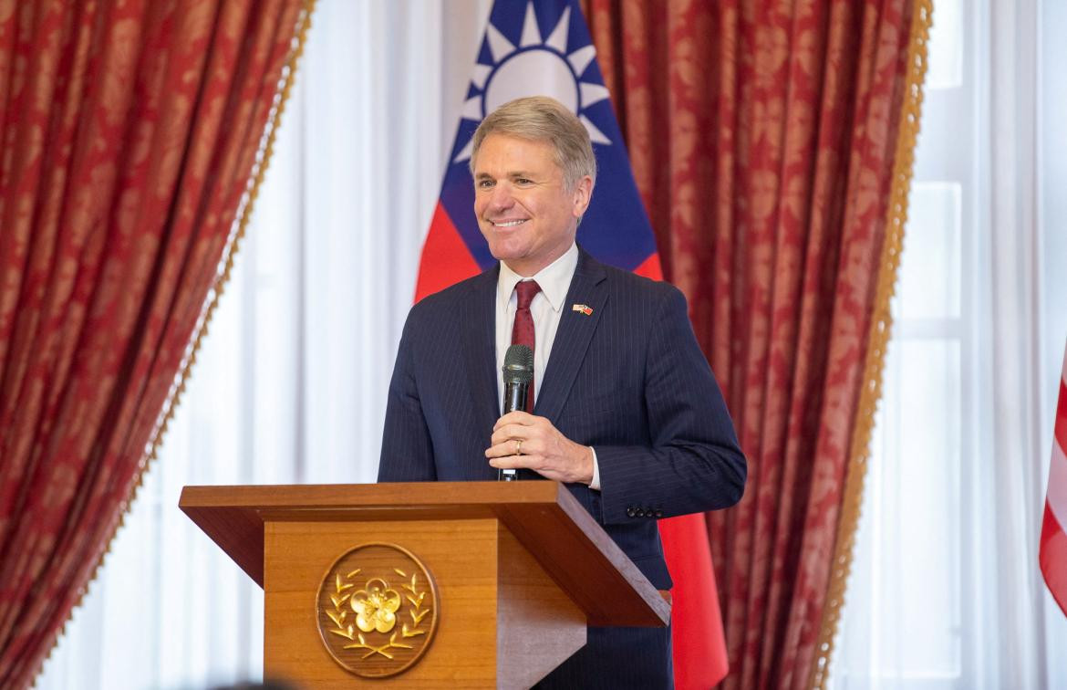 Michael McCaul, en su visita a Taiwán. Foto: Reuters