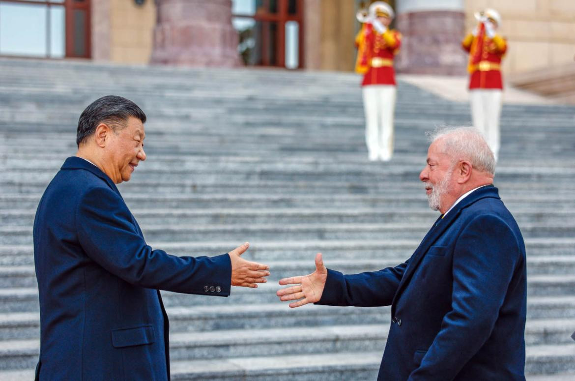 Lula da Silva en su visita a China. Foto: Télam