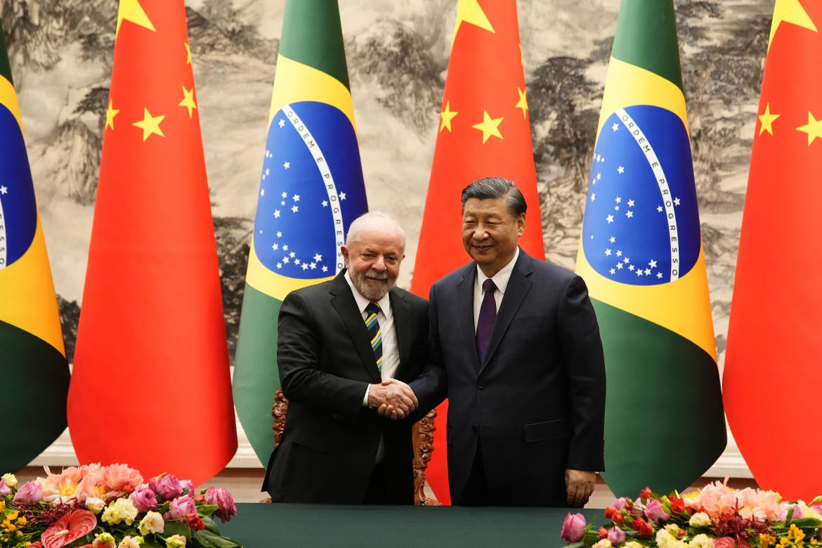 Lula da Silva junto a Xi Jinping en su visita a China. Foto: EFE
