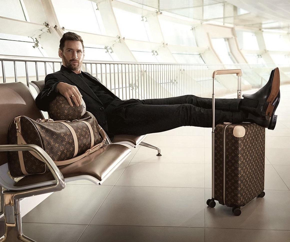 Campaña de Lionel Messi para Louis Vuitton. Foto: NA.