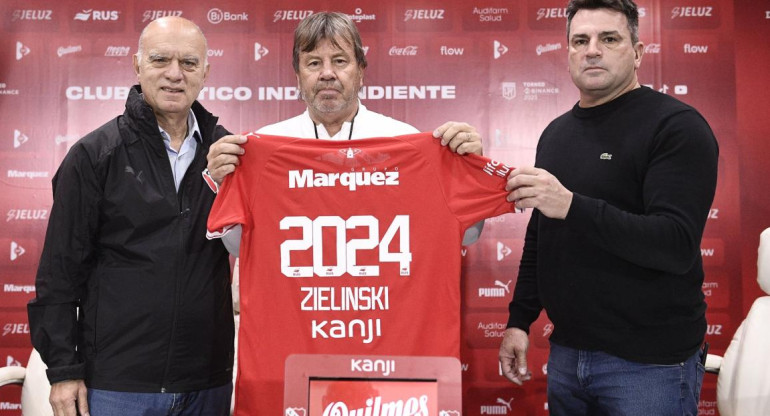 Ricardo Zielinski, Independiente. Foto: Twitter Independiente
