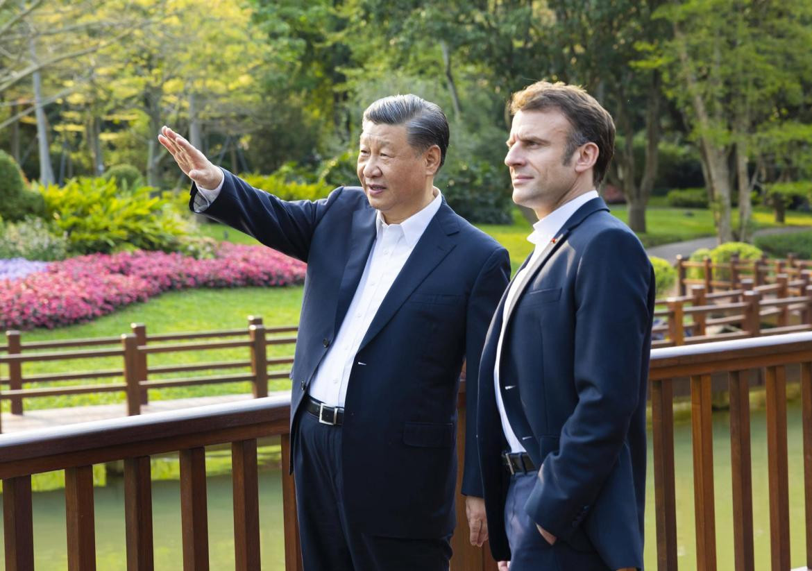 El presidente francés Emmanuel Macron visita China. El presidente chino Xi Jinping y el presidente francés Emmanuel Macron_ Foto Efe