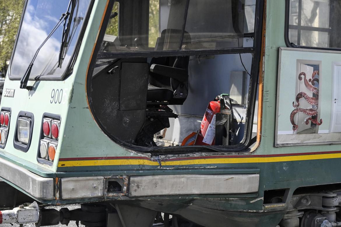 Tranvía accidentado contra Ciro Immobile. Foto: EFE.