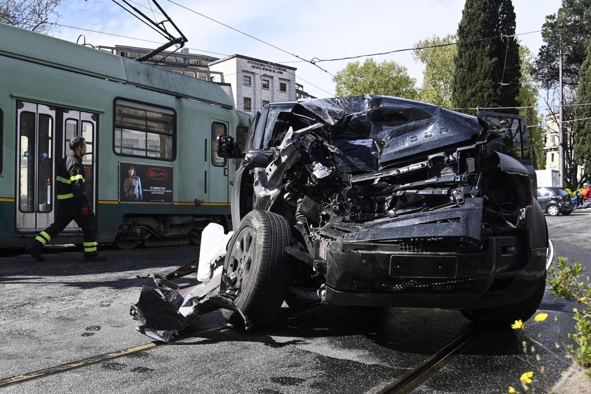 Auto de Immobile accidentado. Foto: EFE.