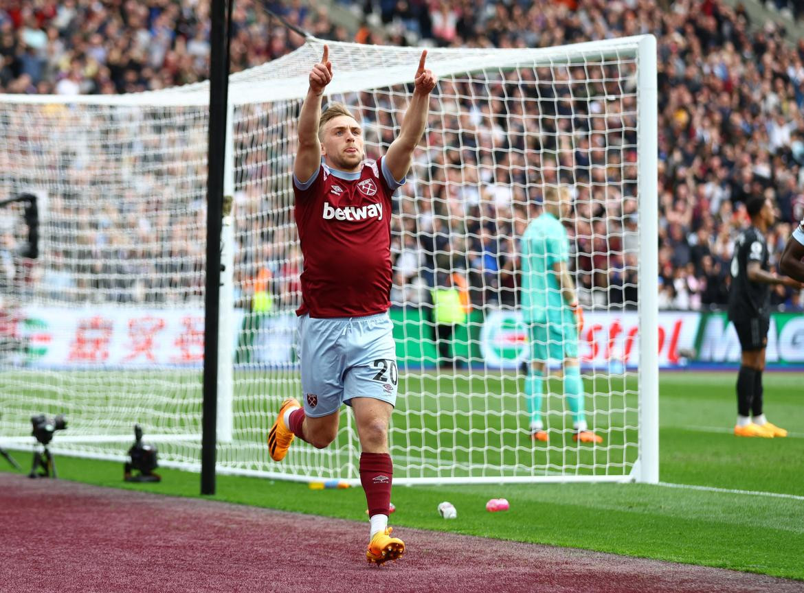 Jarrod Bowen; West Ham United vs. Arsenal. Foto: Reuters.