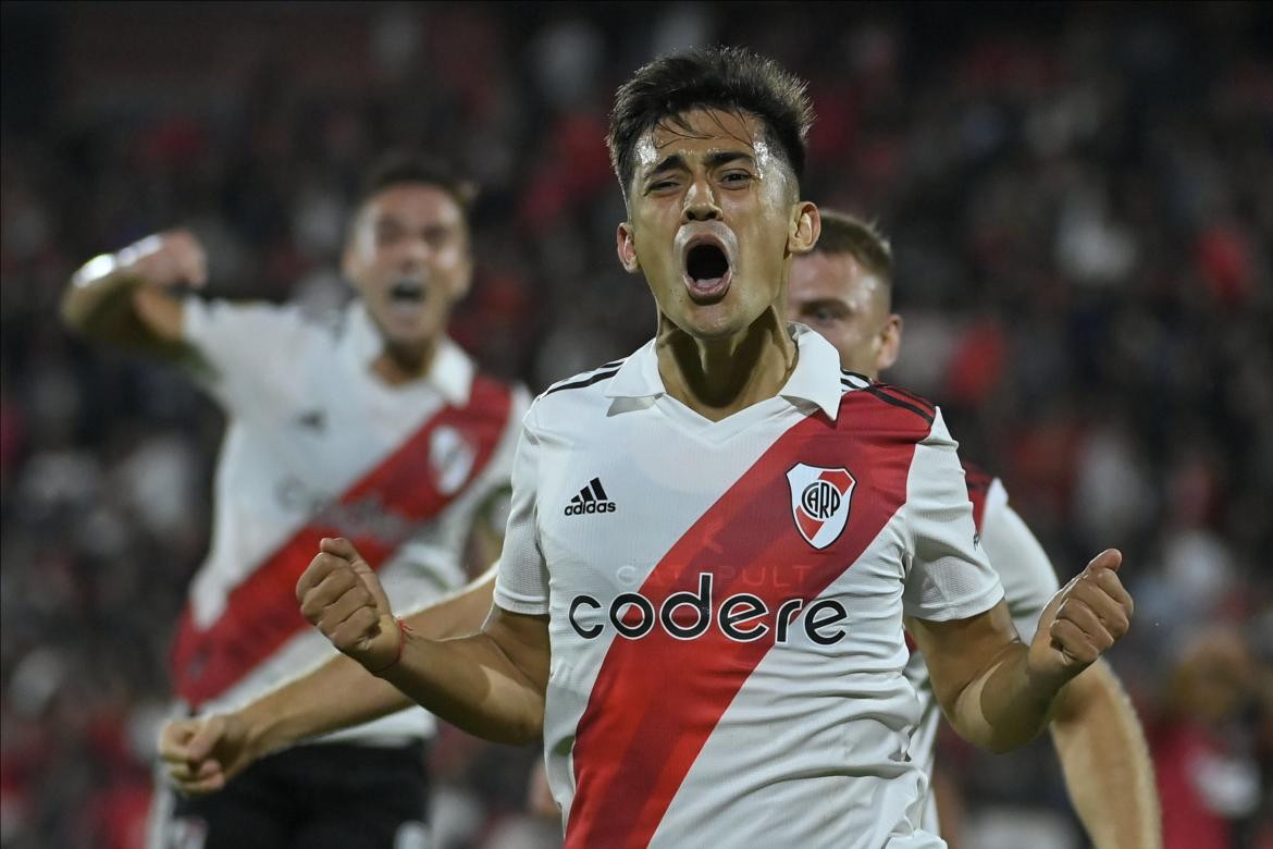 Pablo Solari; Newells Old Boys vs. River Plate. Foto: Twitter @RiverPlate.