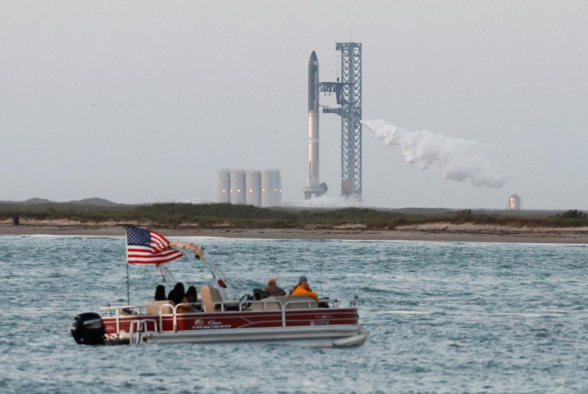 El cohete Starship de SpaceX. Foto: Reuters. 