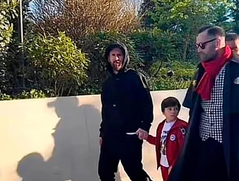 Lionel Messi en Euro Disney, foto redes sociales	