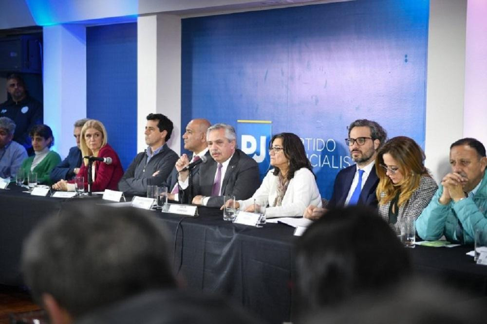 Mesa del Frente de Todos. Foto NA