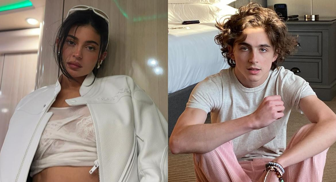 Kylie Jenner y Timothée Chalamet. Fotos: Instagram/kyliejenner - tchalamet