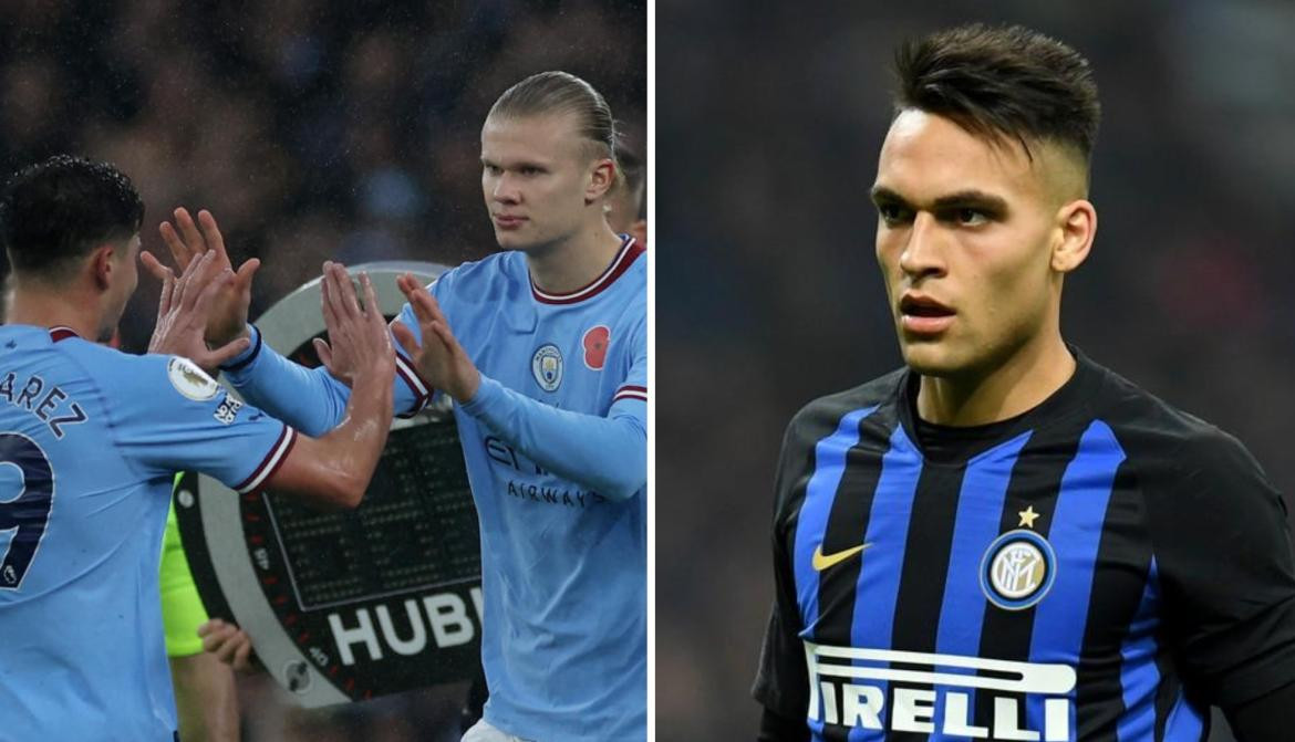 Manchester City e Inter, Champions League. Fotos: Reuters