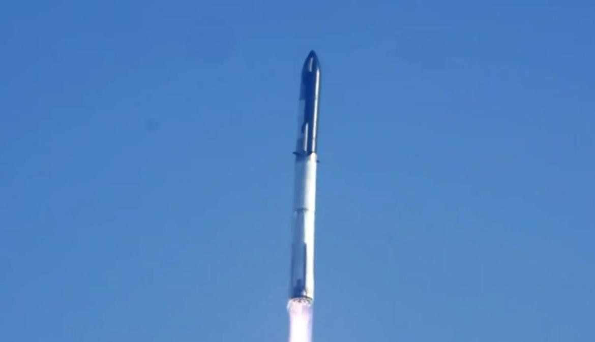 El cohete Starship de SpaceX explotó en el aire. Foto: Twitter Elon Musk