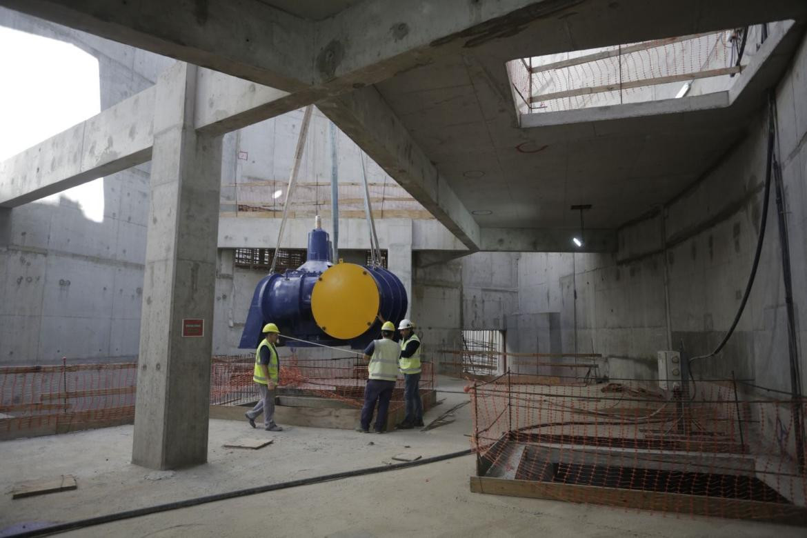 Obras de AySa para el Sistema Riachuelo. Foto: Prensa.