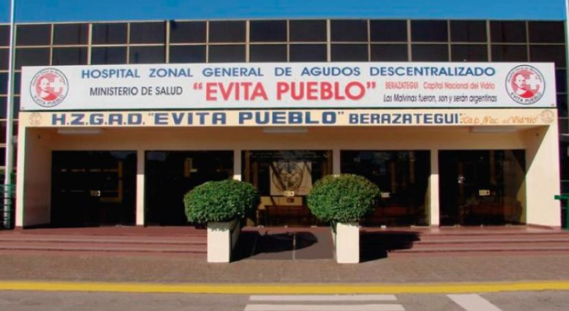  Hospital Evita Pueblo Berazategui. Foto: NA