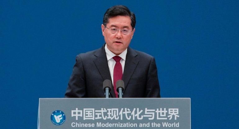 Qin Gang, ministro de exteriores de China. Foto: Reuters.