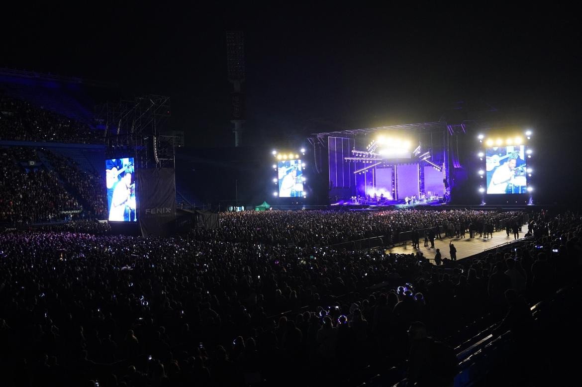 Romeo Santos en el estadio Vélez. Foto: prensa.