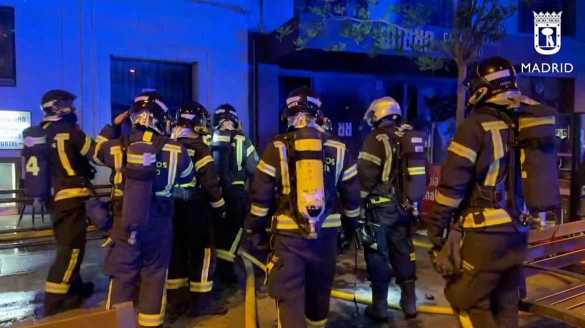 Incendio en un restaurante de Madrid por un plato flambeado. Foto: REUTERS.