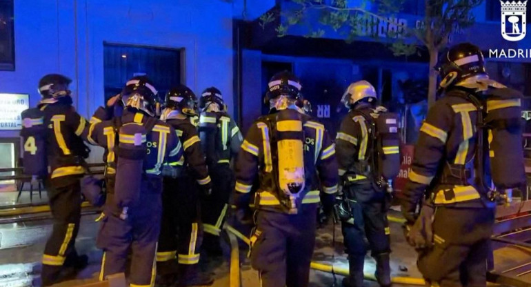Incendio en un restaurante de Madrid por un plato flambeado. Foto: REUTERS.