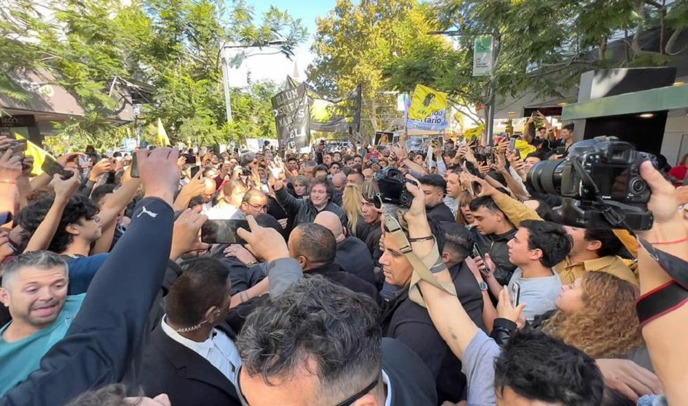 Javier Milei, Libertarios, La Libertad Avanza, visita a San Luis, NA