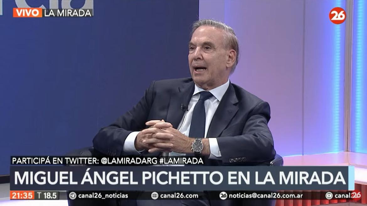 Miguel Ángel Pichetto en Canal 26