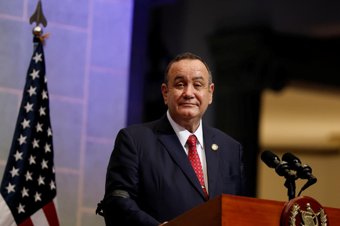 Alejandro Giammattei, presidente de Guatemala. Foto: Reuters.