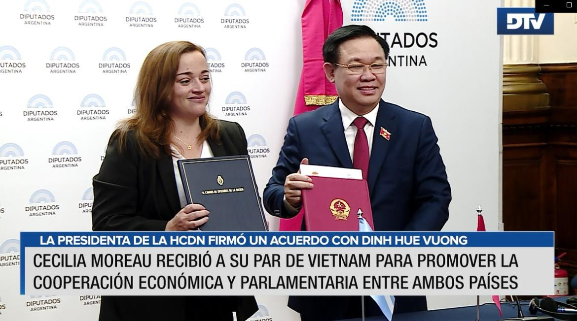 Cecilia Moreau recibió a su par de Vietnam, DTV