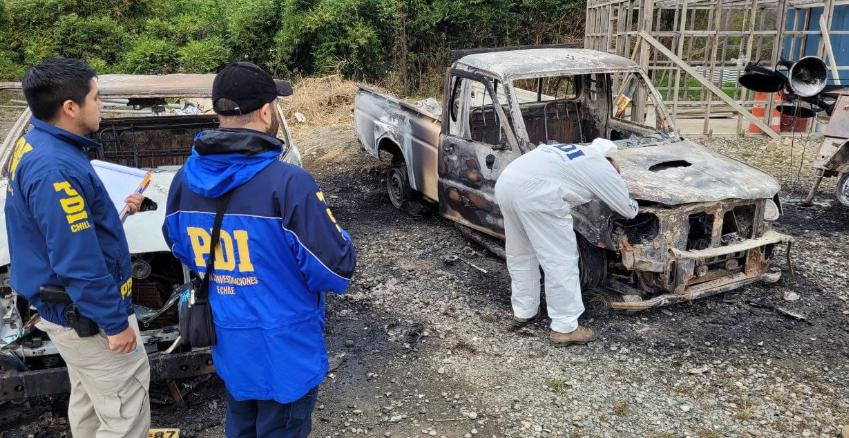 Atentado en el sur de Chile. Foto: noticiaslosrios.cl