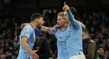 Festejo del Manchester City ante Arsenal por la Premier League. Foto: REUTERS